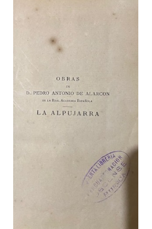 (1902) OBRAS DE PEDRO ANTONIO ALARCÓN 