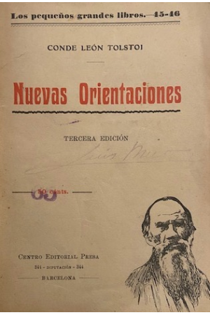 (1920) NUEVAS ORIENTACIONES DEL CONDE LEÓN TOLSTOI