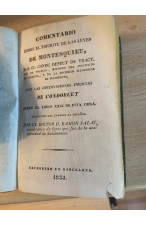 (1833) COMENTARIO SOBRE EL ESPIRITU DE LAS LEYES DE MONTESQUIEU