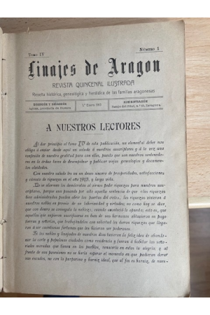 (1913) LOS LINAJES DE ARAGON TOMO 4