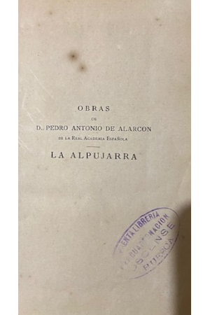 (1902) OBRAS DE PEDRO ANTONIO ALARC&Oacute;N 