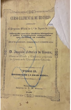 (1849) CURSO ELEMENTAL DE HISTORIA  TOMO 2.