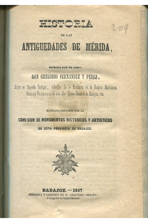 (1857) HISTORIA DE MERIDA 