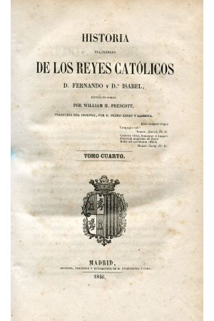 (1846) HISTORIA DE LOS REYES CAT&Oacute;LICOS