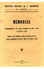 (1934) INSTITUTO NACIONAL DE 2ª ENSEÑANZA. MEMORIAS