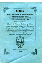 (1861) INSTITUTO PROVINCIAL DE SEGUNDA ENSEÑANZA DE HUESCA