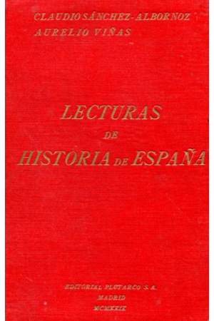 (1929) LECTURAS DE HISTORIA DE ESPAÑA DE SÁNCHEZ ALBORNOZ