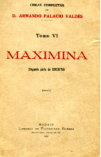 (1922) MAXIMINA DE PALACIO VALDÉS