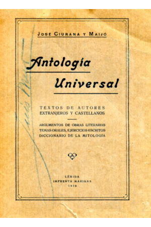 (1928) ANTOLOGÍA UNIVERSAL
