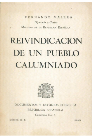 (1968) REIVINDICACIÓN DE UN PUEBLO CALUMNIADO DE FERNANDO VALERA