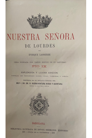 (1876) NUESTRA SEÑORA DE LOURDES
